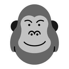 Obraz na płótnie Canvas Gorilla Icon Design Vector