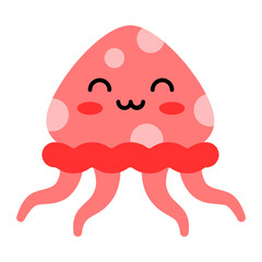 Jellyfish Icon Design Vector