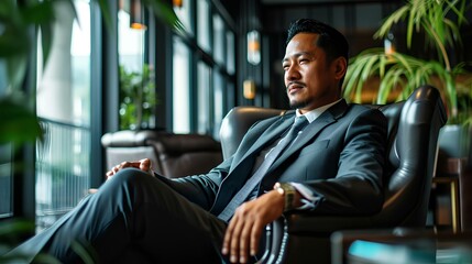 Asian Malaysian Corporate Businessman