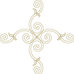 Vector design sketch illustration of traditional ethnic motif ornamental decoration