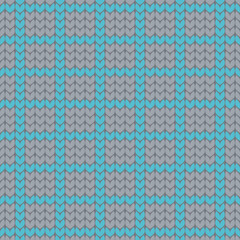 Knit Pattern background. Vector illustration.