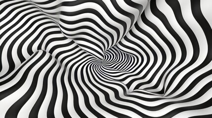 A hypnotic swirl illusion drawing the viewer's gaze