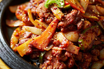Korean spicy stir fried pork