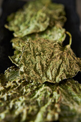 sesame leaf  ,fried sesame leaves