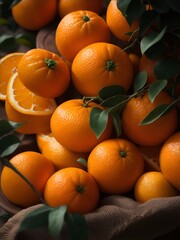 fresh ripe oranges