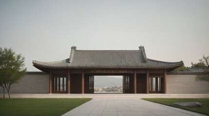 Fototapeta premium Background of Chinese style architecture