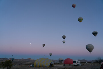 hot air balloons