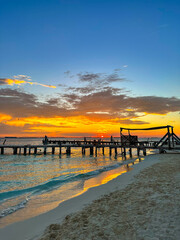 Obraz premium pier at sunset