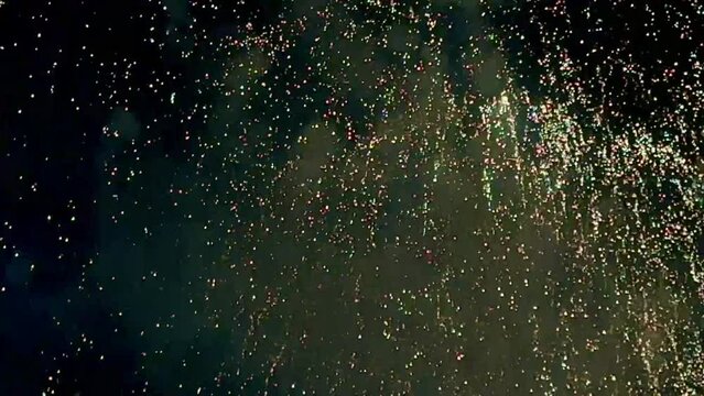 4K fireworks light and sound work at Phuttha Yot Fa Bridge Bangkok	
