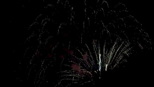 4K fireworks light and sound work at Phuttha Yot Fa Bridge Bangkok	