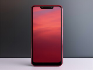 Modern Mobile Phone Mockup for App Display - AI Generated