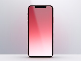 Modern Mobile Phone Mockup for App Display - AI Generated