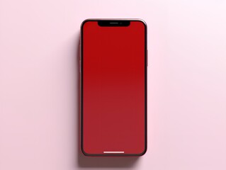 Modern Mobile Phone Mockup for App Display - AI Generated