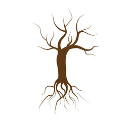 Large tree without leaves vector.