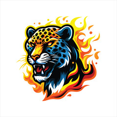 jaguar head mascot logo