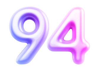 Gradient Bubble Number 94 luxury render