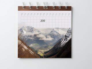 Elegant Wall Calendar Mockup for Home and Office - AI Generated