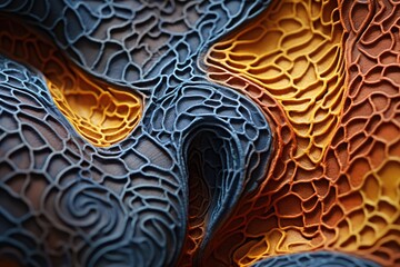 3d rendering of abstract fractal background.Fractal is never-ending pattern.Fractals are infinitely...