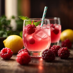 Sparkling Berry Lemonade - Refreshing Fusion of Berries and Citrus Fizz