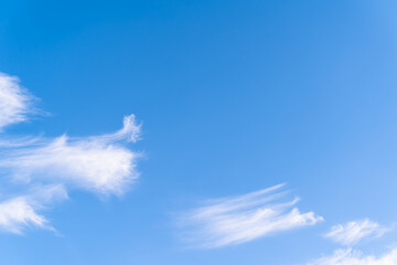 blue sky with white cloud, easy on the eyes, relaxed at Patong Beach, Phuket, Thailand background.