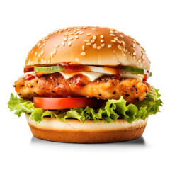 hamburger isolate on transparency background png