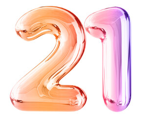 White Bubble Number 18 luxury render