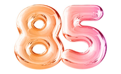 Gradient Bubble Number 97 luxury render