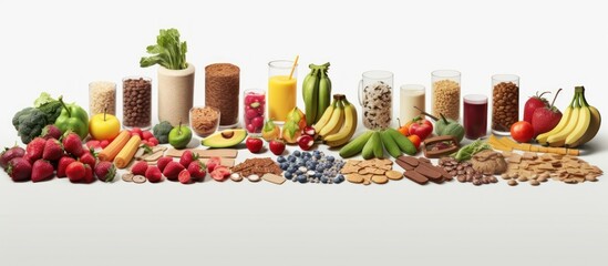 Food groups with high dietary fiber content