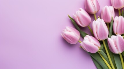 lilac tulip flower purple background
