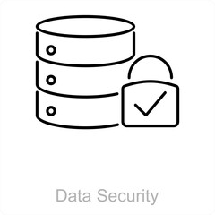 Data Security and privacy icon concept