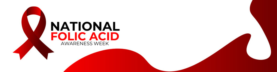 Vector illustration on the theme of National Folic Acid Awareness Week observed each year during January. suit for banner, greeting card, poster, cover, flyer, backdrop, website with background.
