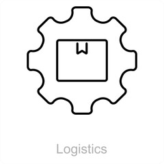 Logistics and delivery icon concept