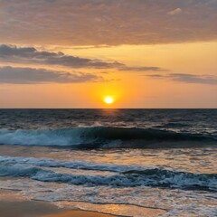 Obraz premium sunrise in the Sea