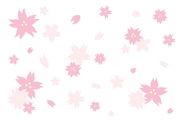 桜の背景イラスト