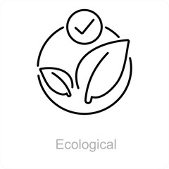 Ecological and ecology icon concept