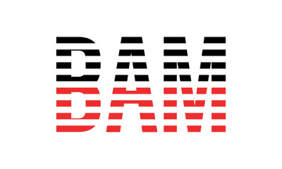 BAM three initial letter iconic line negative space minimal logo design vector template. monogram, abstract, wordmark, business, typography, minimalist, brand, company, flat, modern, unique, simple