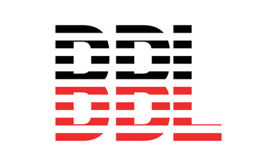 BBL three initial letter iconic line negative space minimal logo design vector template. monogram, abstract, wordmark, business, typography, minimalist, brand, company, flat, modern, unique, simple