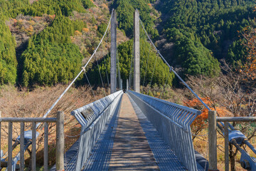 南アルプス接岨（せっそ）大吊橋／日本静岡県川根本町