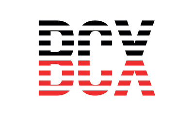 BCX three initial letter iconic line negative space minimal logo design vector template. monogram, abstract, wordmark, business, typography, minimalist, brand, company, flat, modern, unique, simple