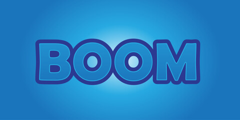 3d word on blue background and editable design