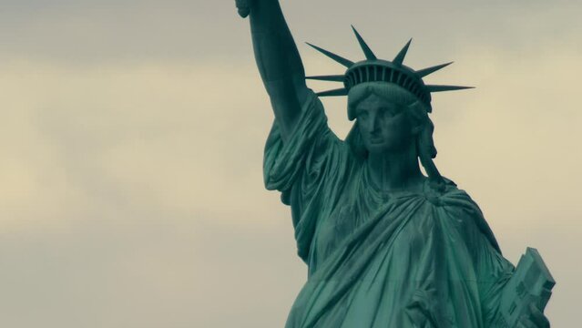 Close-up of Statue of Liberty in Late Afternoon