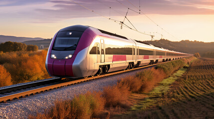 Civia regional train operated by RENFE Rosalie's