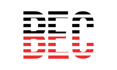 BEC three initial letter iconic line negative space minimal logo design vector template. monogram, abstract, wordmark, business, typography, minimalist, brand, company, flat, modern, unique, simple