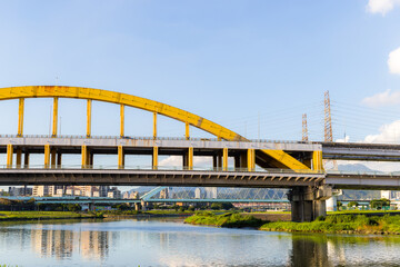 Obraz premium Taipei city at riverside