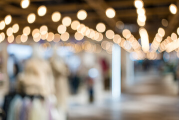 Blur view of shopping mall