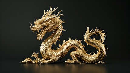 chinese dragon statue, chinese new year