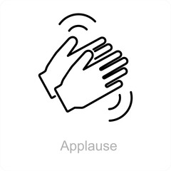 Applause and clap icon concept