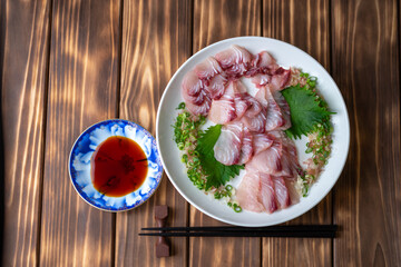 日本の刺身　和食イメージ