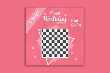  new birthday card birthday template invitation banner design