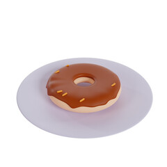 Breakfast food 3d icon clipart